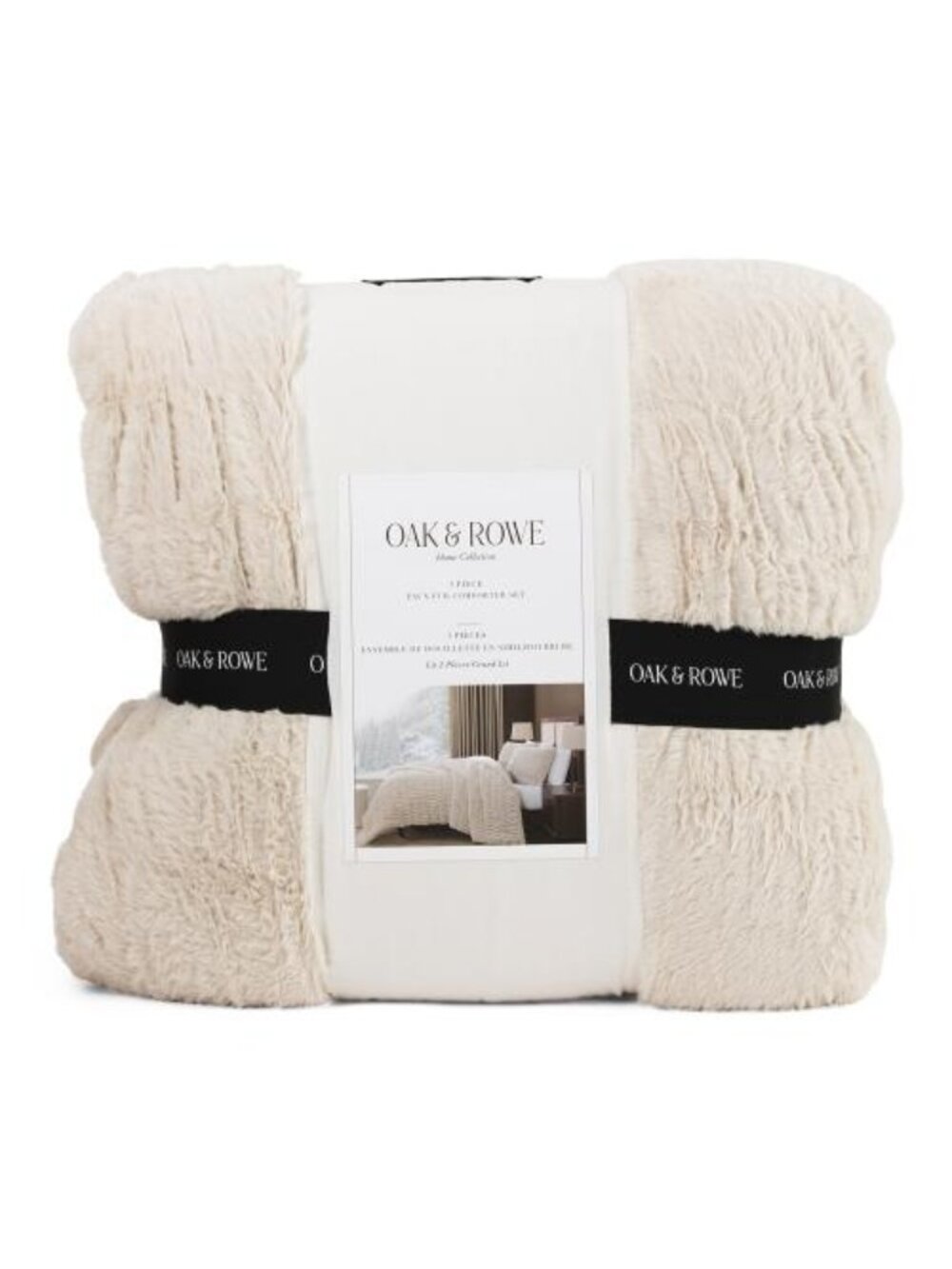 OAK AND ROWE Faux Fur Comforter Set